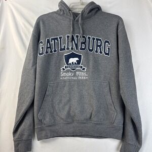 Valani Hoodie Size Small Gatlinburg Tennesee Smoky Mountains Longsleeve Gray
